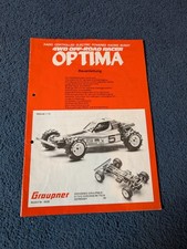 Graupner Optima Original Bauanleitung Deutsch 1985 Kyosho Rarität