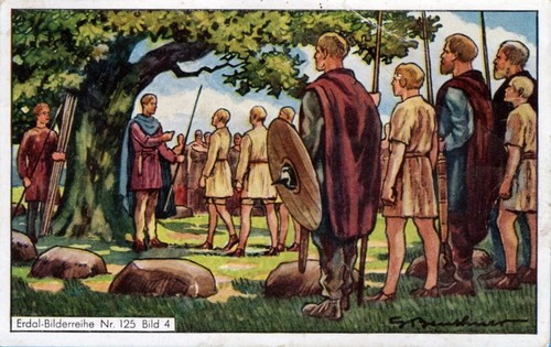 267 sammelbild germanische - sammelbild,