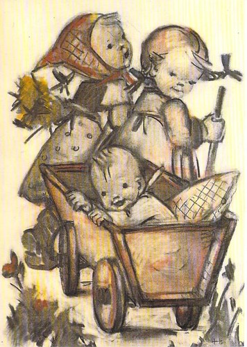 Kinder hummel karte - karte, "frohe