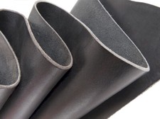 FETTLEDER SCHWARZ 68x40 2,8mm pflanzlich Bio Dickleder Rindleder BLANKLEDER LARP