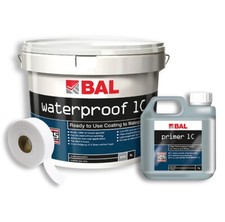 BAL wasserdichtes 1C Tankset inkl. Bal Primer 1C, BAL selbstklebendes Scrim Tape