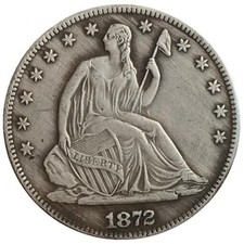 1872-CC Seated Liberty Silver