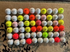 60 Golfbäll - AAAAA- Marke: s. Bild - bunt - wie neu