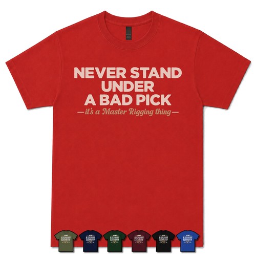 Never stand under - under, bad