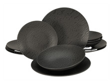 Creatable Geschirrset »Schiefer Black« (12-teiliges Teller Set) - B-Ware
