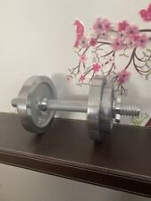 10 KG Hantel chrom verchromt 2x2,5, 2x1,25 + Stange und Muffen TOP Zustand