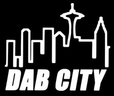 DAB CITY Decal Sticker Hippie