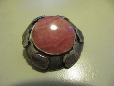 Brosche 925 Silber Rhodocrosit