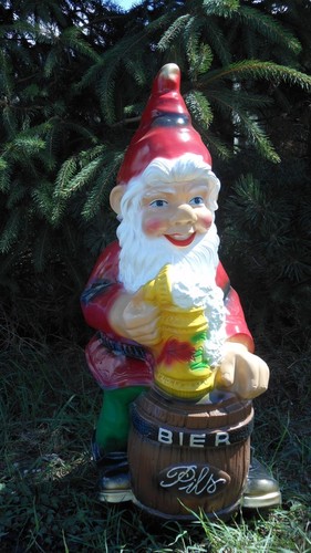 Gartenzwerg zwerg mit bier - gartenzwerg,,