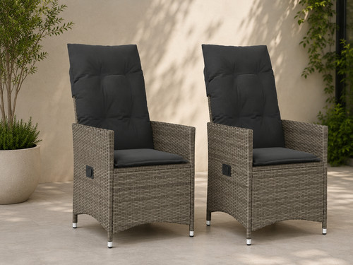 2er gartensessel polyrattan - 2er,