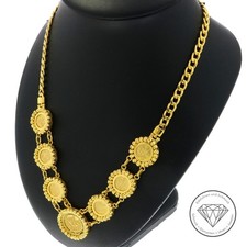 SONDERAKTION WERT 6.360,- Tughra Collier Kette 875 Gold 21k 21 KT 59cm XXYY