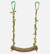 Pet Bird Parrot Swing Perch Parakeet Budgie Cockatiel Cage Hanging Toy