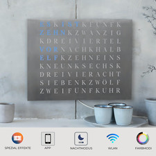 WordClock Jupiter gelaserter