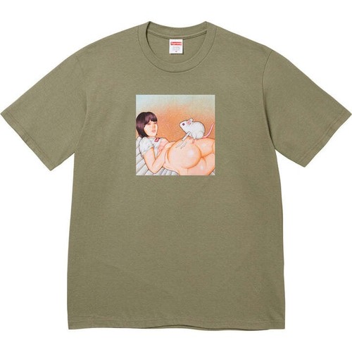 Supreme mouse tee olive - mouse,