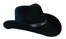Filzhut Westernhut schwarz
