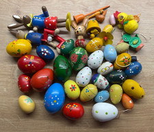 Ostern Erzgebirge Osterhasen Ostereier Anhänger Bastler Konvolut