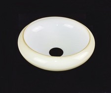 Ersatzglas Antik Lampenglas Beige Schalenlampe Art Deco Lampenschirm