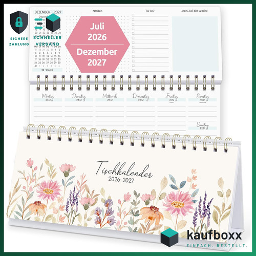 Tischkalender 2026 2027 - tischkalender, 2026-2027