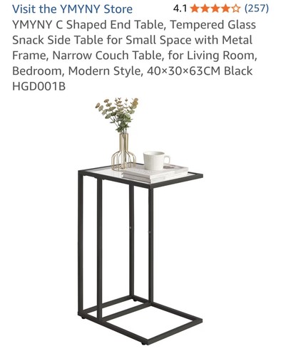 Sofa beistelltisch schwarz - c,