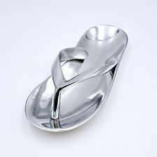 Casablanca Schale "Sandale" Linker Schuh Alu Poliert 23,5 cm Zum Legen Deko