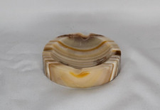 Stein Onyx Schale Aschenbecher rund 8 cm D