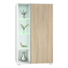 Davos Vitrine Korpus Weiß LED (Beton Oxid Optik)