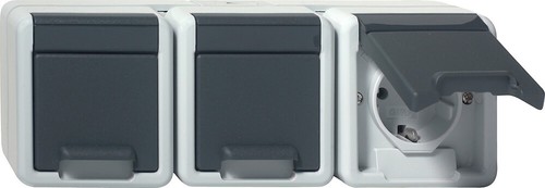 Gira aufputz ip44 grau - gira,