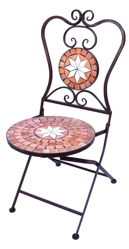 Gartenstuhl metall mosaik - gartenstuhl,