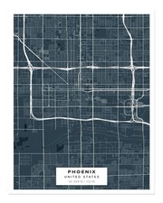 Phoenix Stadtplan Wandkunst