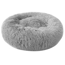 Festnight  Bed Dog Bed Soft Plush Round  Bed Warming Washable Round J4F8