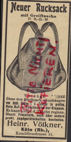 Köln werbung 1903 heinrich - kÖln,, 1903,