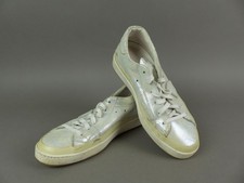 Philippe Model Damen Schuhe Sneaker 40 weiß Leder irisierend Turnschuhe (19716)