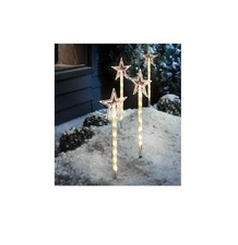 LED-Gartenstecker "Starlight" 4er-Set Garten Deko Licht Beleuchtung Dekoration