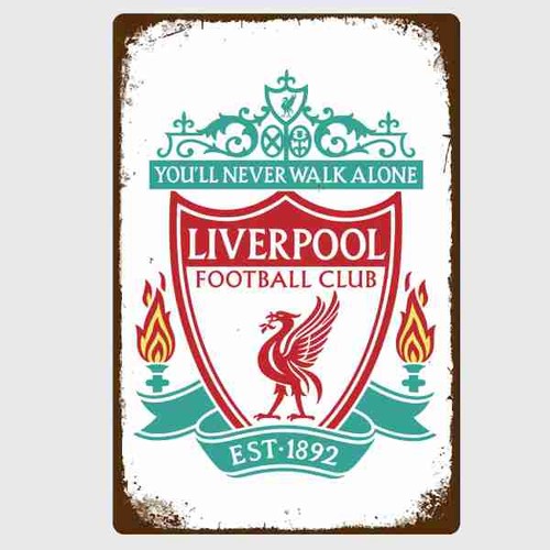 Blechschild liverpool - fc,