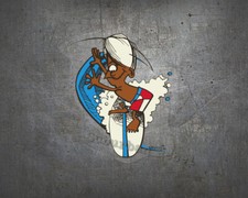 Surfer Boy Aufkleber - Sticker