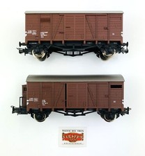 PD107 - LILIPUT H0 L225305/L225505 - SET MIT 2 GESCHLOSSENEN WAGGONS ÖBB...