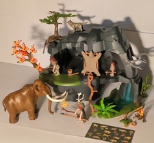 Große Steinzeithöhle mit Mammut Höhlenmenschen mit OVP Playmobil 5100