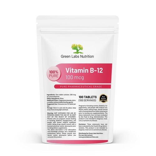 Vitamin b12 100 mcg - b12, –