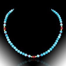 BAILYSBEADS edle Larimar-Kette