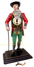 Tischuhr Uhrenträger Schwarzwalduhr Figurenuhr Vorderzappler FUNKTIONSTÜCHTIG