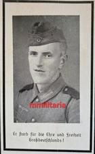 Sterbebild WWII Obergefreiter