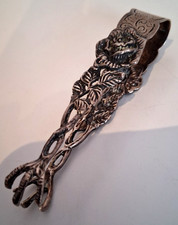 Hildesheimer Rose, Zuckerzange, gestempelt seitl. innen mit 835 Silber.