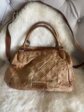 Vintage Liebeskind Leder-Handtasche in Cognac