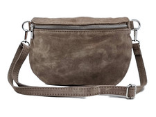 ITALY ★ ECHT WILDLEDER BAUCHTASCHE CROSSOVER BODYBAG UMHÄNGETASCHE HÜFTTASCHE