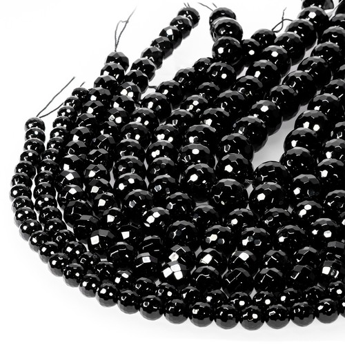 Onyx perle kugel - perle, schwarz