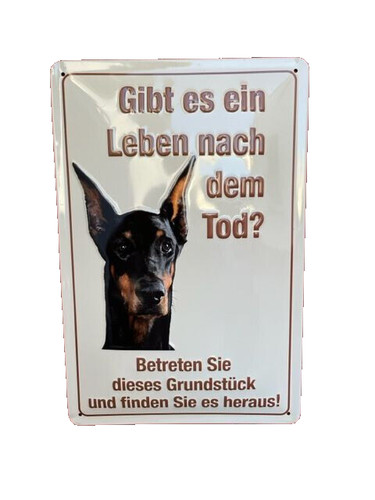 Blechschild gibt ein leben - blechschild,