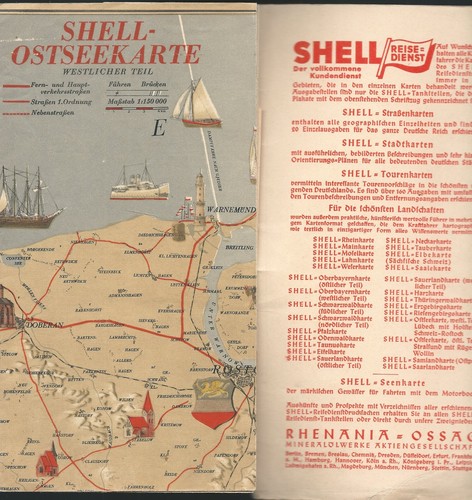 Shell ostseekarte - 2x, shell-ostseekarte