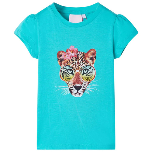 Kinder shirt leopardenkopf - kinder, t-shirt