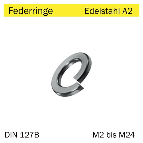 Federringe edelstahl din 127 - edelstahl,
