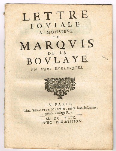 Mazarinade 1649 joviale - mazarinade, "joviale